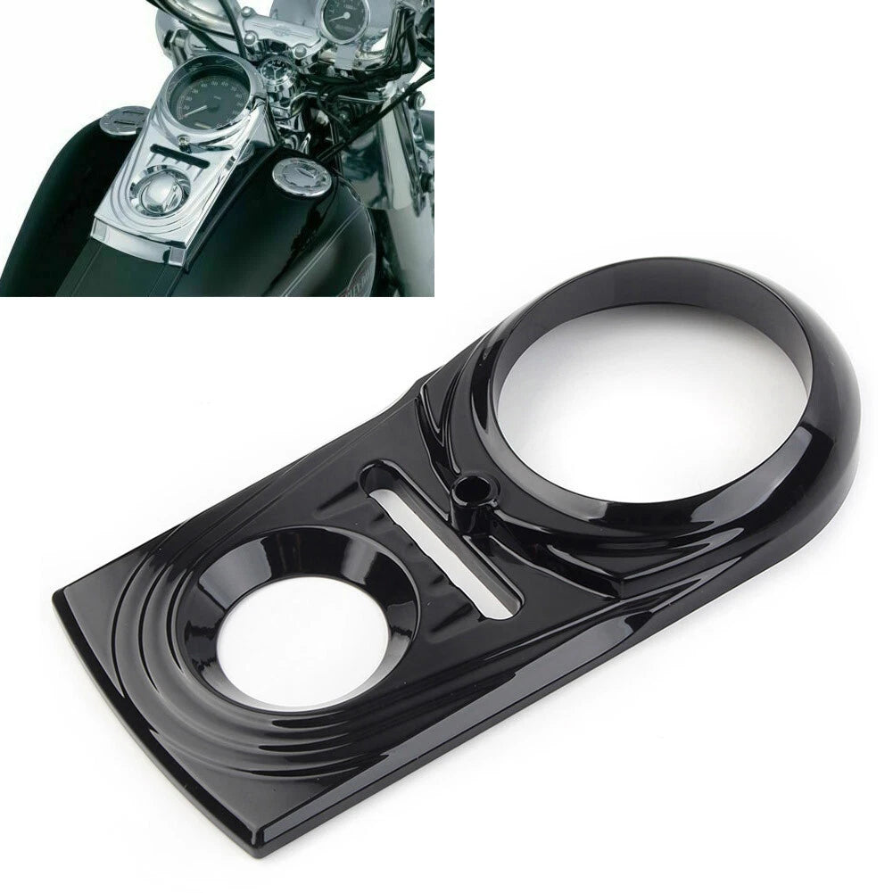 Dash Panel Insert Cover Cap Fit for Harley Softail FLSTC Street Glide Black USA