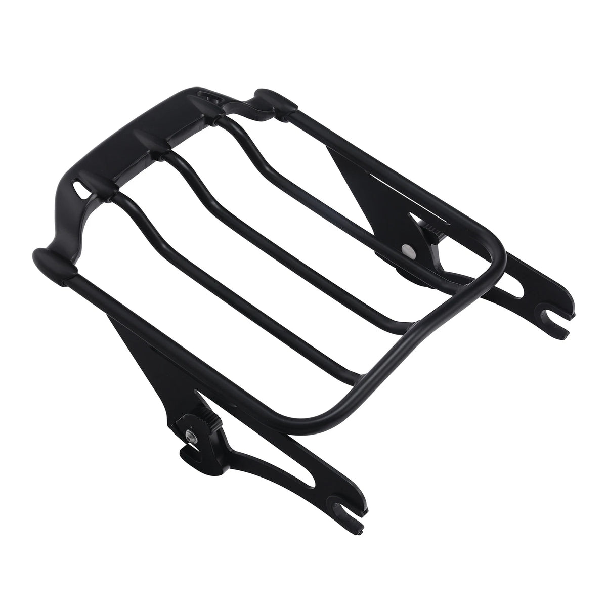 Black 2-Up Luggage Rack Fit For Harley Touring Electra Street Road Glide 2009-25