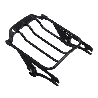 Black 2-Up Luggage Rack Fit For Harley Touring Electra Street Road Glide 2009-25