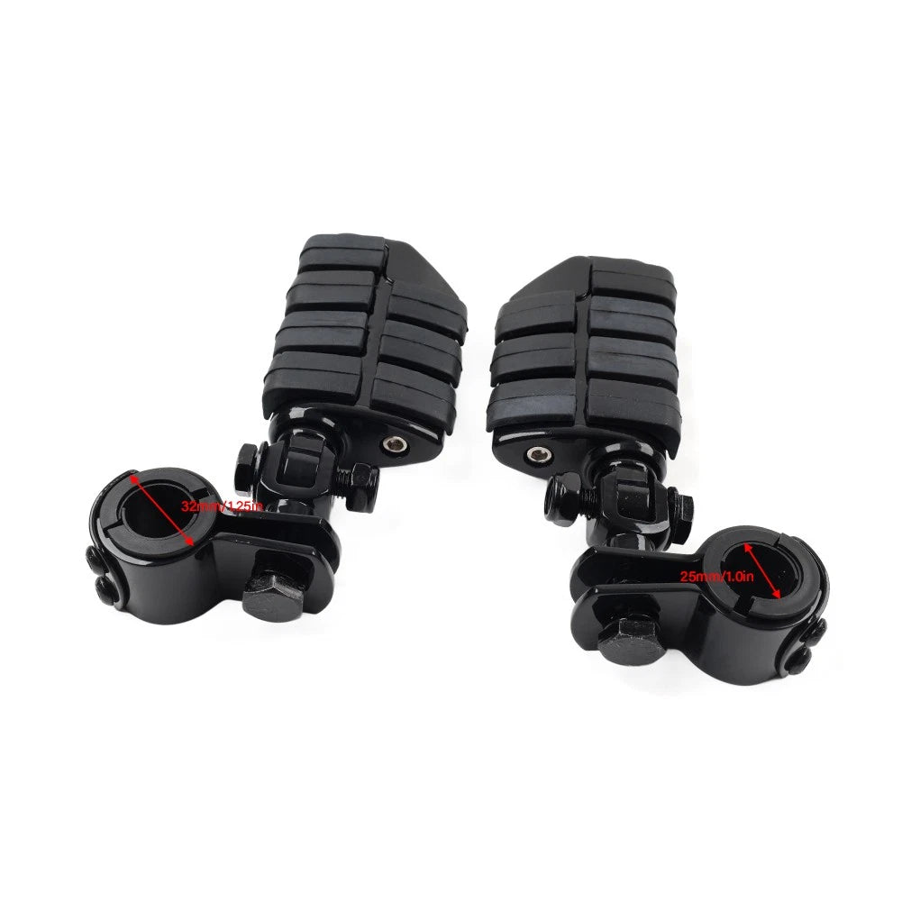 Universal Motorcycle Footpegs Highway Pegs Foot Rest 1-1/4" For Harley Fit Honda