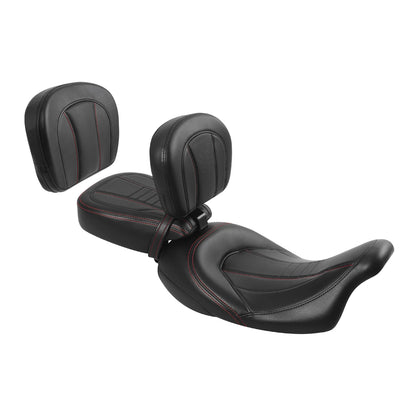 Driver Passenger Seat & Backrest Pad Fit For Harley Touring Road King 2009-2023
