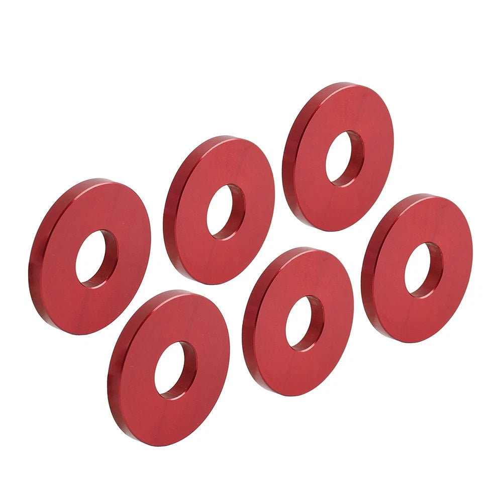 6X Engine Saddlebag Crash Bar Decorative Spacer Ring For Harley Softail Red