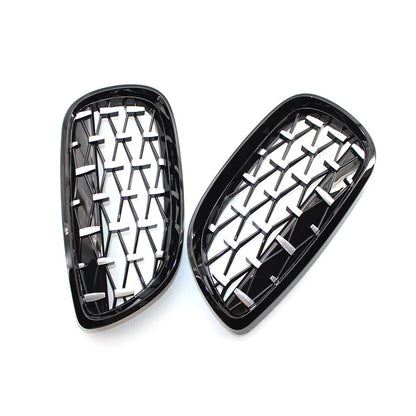 2PCS Front Kidney Grill Diamond Grille For BMW 3 Series E92 2006-10 E93 2007-10
