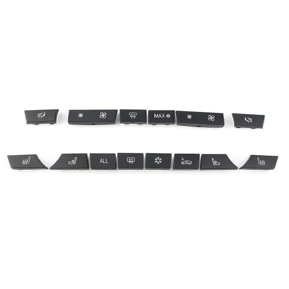 Fit BMW F07 F10 F11 F0614 Button Key Caps Set Repair A/C Heater Switch US