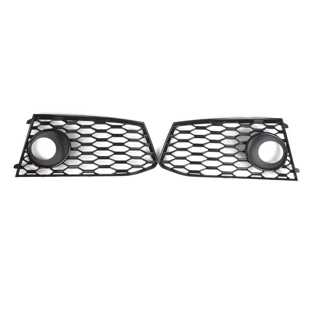 Front Bumper Fog Light Frame Grille Cover For Audi RS7 2014-2018