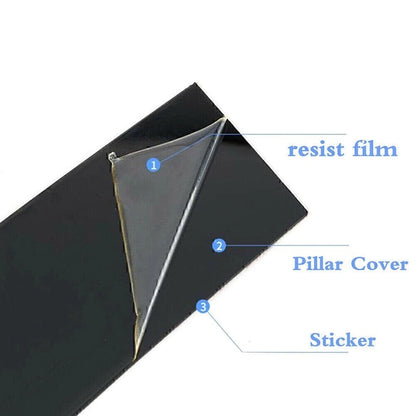 Door Trim Pillar Posts Cover Glossy Black FIT FOR VW Jetta 2019-2021 (6 Pcs/Set)
