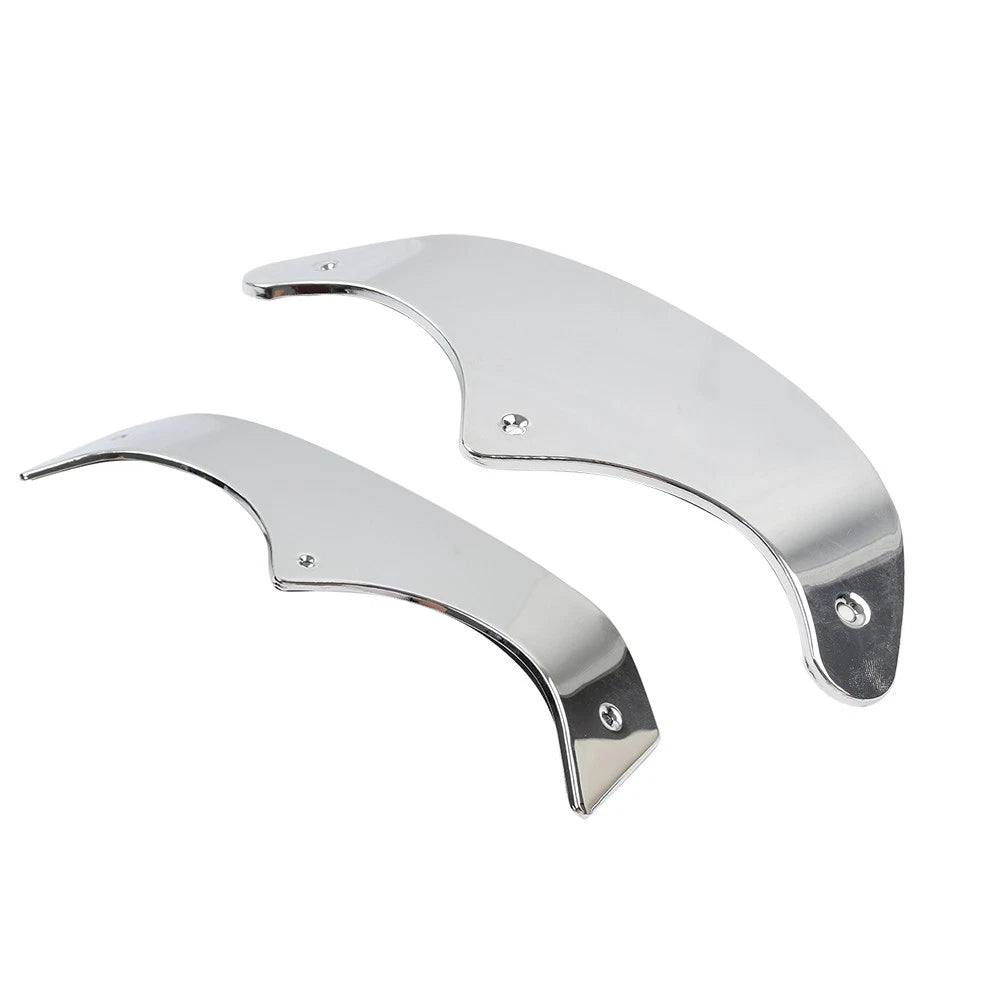 Front Rear Mudguard Tip Edge Trim Chrome For Harley Fat Boy FLSTF 89-06