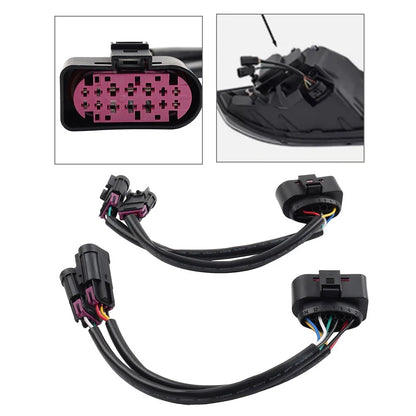 2X Quad Housing To Projector Headlight Conversion Harnesses For Dodge Ram 09-18