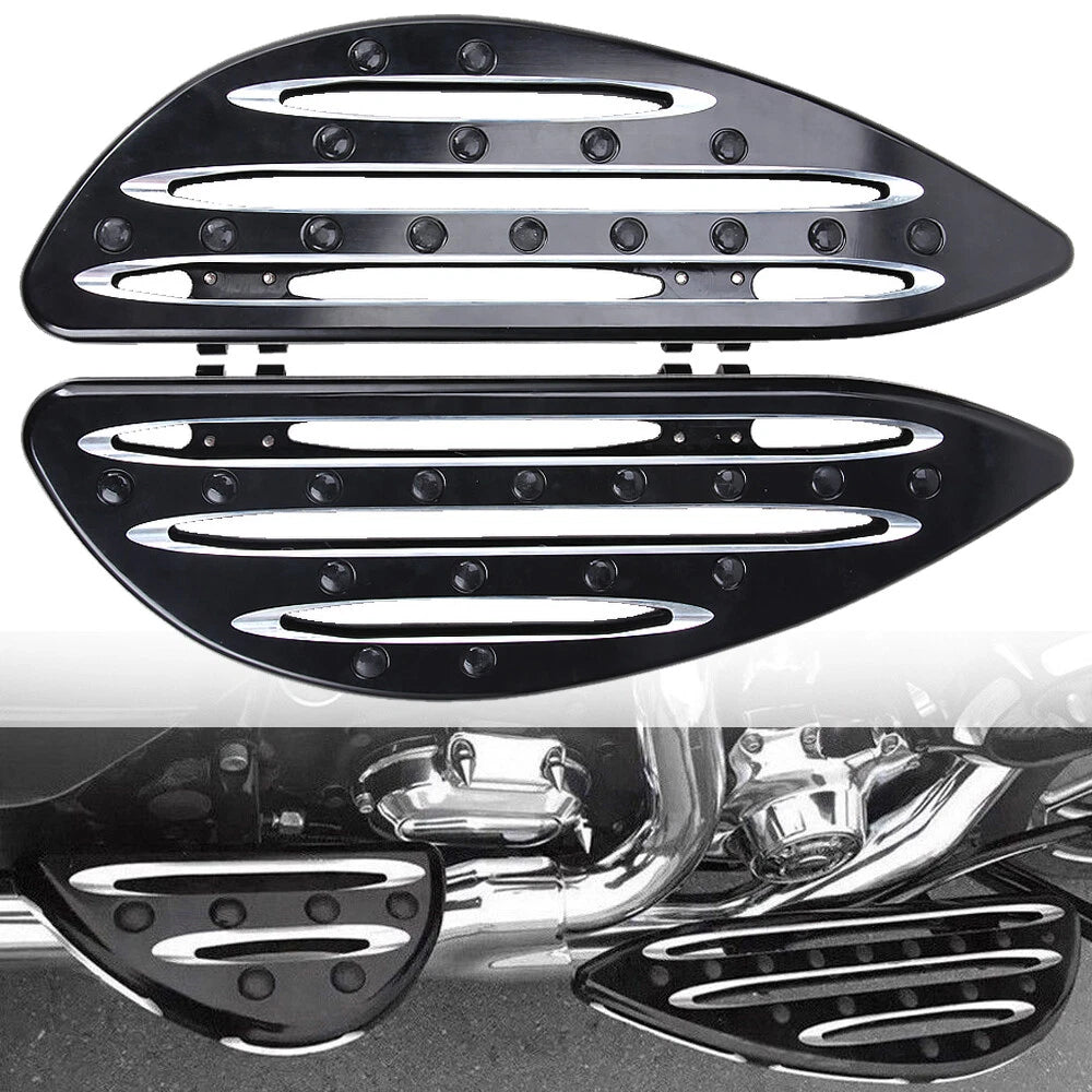 Driver Passenger Floorboards Foot Pegs Floor Boards Fit For Harley Electra Glide