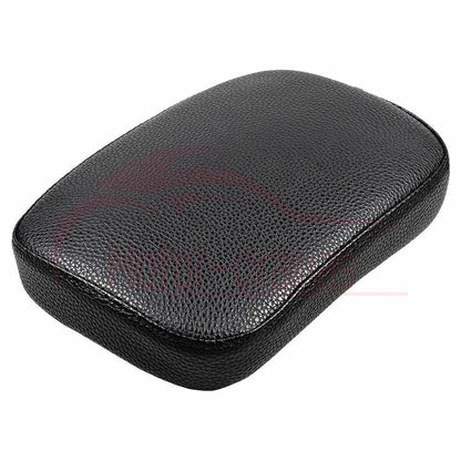 Motorcycle Black Rear Fender Passenger Pillion Pad Seat 8 Suction Cup For Harley