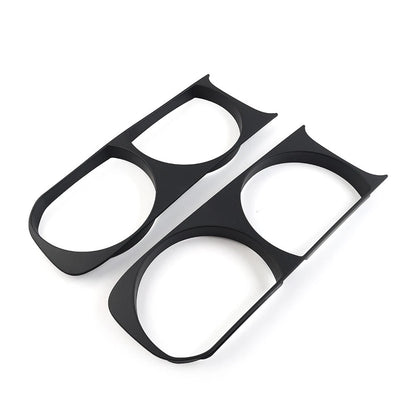 Headlight Headlamp Bezel Frame Trim For Dodge Challenger 2008-2014 Matte Black
