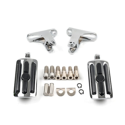 Rear Passenger Footpeg Mount Bracket Fit For Harley Touring Models 1993+ Chrome
