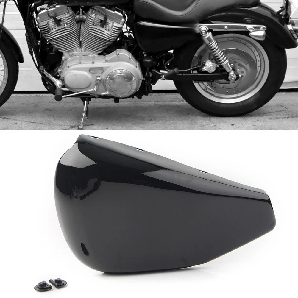 Left Battery Side Cover Black For Harley Sportster 883 1200 XL883 2004-2013 USA