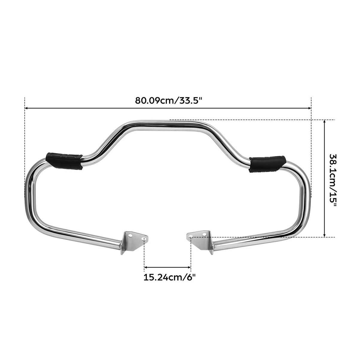 Chrome 1 1/4" Highway Engine Guard Crash Bar For Harley Dyna Glide Fat Bob FXDB