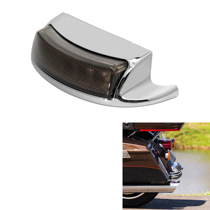 Chrome Rear Fender Tip Brake Light Smoke Lens Fit For Harley Electra Glide 10-16