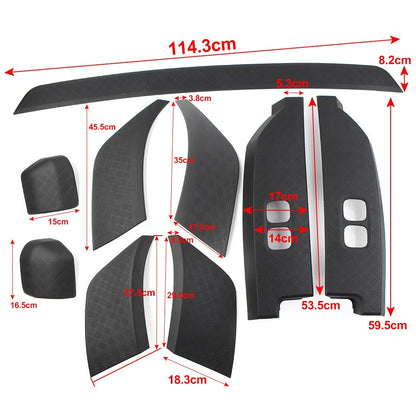 9Pcs Matte Black Side Moulding Body Kits For Land Rover Defender 90 110 20-23 US