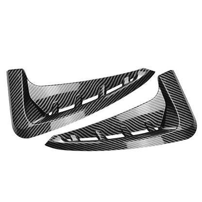 Carbon Fiber Look Front Side Fender Air Vent Trim For BMW X5 F15 M Sport 14-18