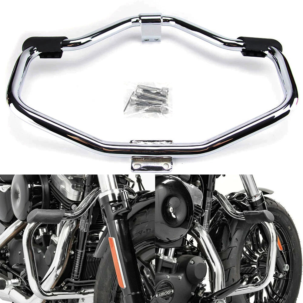 Mustache Engine Guard Highway Crash Bar For Harley Sportster Iron 883 1200 04-21