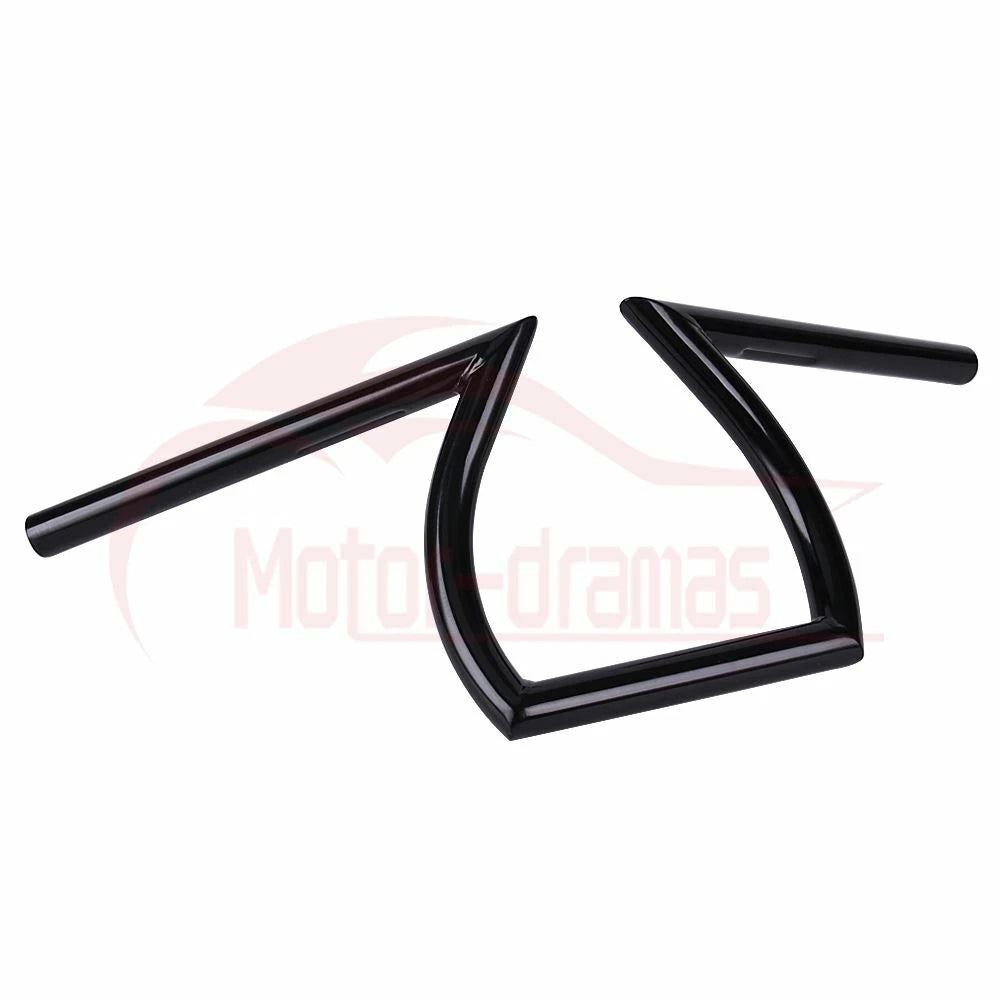 Gloss Black 1'' Z Bar Handlebar Drag Bar For Harley Sportster XL 883 1200 Bobber