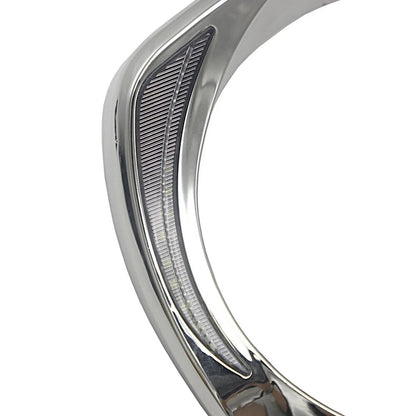 LED Headlight Headlamp Bezel Visor Trim Ring Fit For Harley Touring 2014+ Chrome