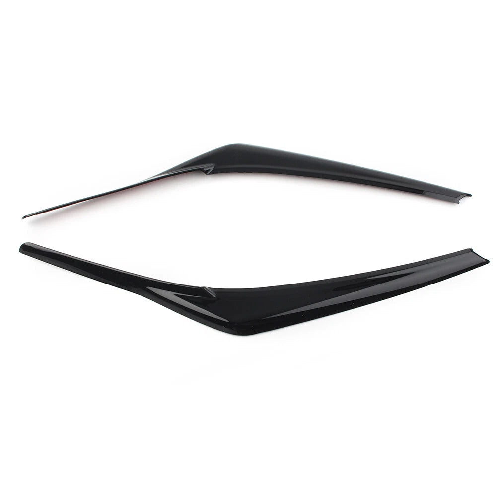 Headlight Eyebrow Decoration Cover Trim Black Fit Toyota Camry SE XSE 2018-2024