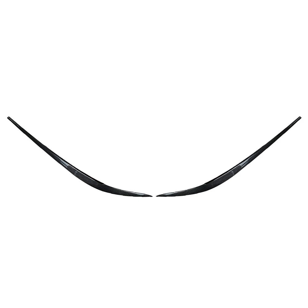 1 Pair ABS Plastic Headlight Eyebrow Eyelid Cover For BMW 3 Series G20 2019-2021