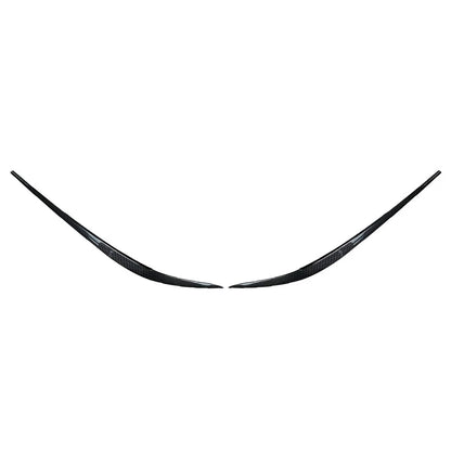1 Pair ABS Plastic Headlight Eyebrow Eyelid Cover For BMW 3 Series G20 2019-2021