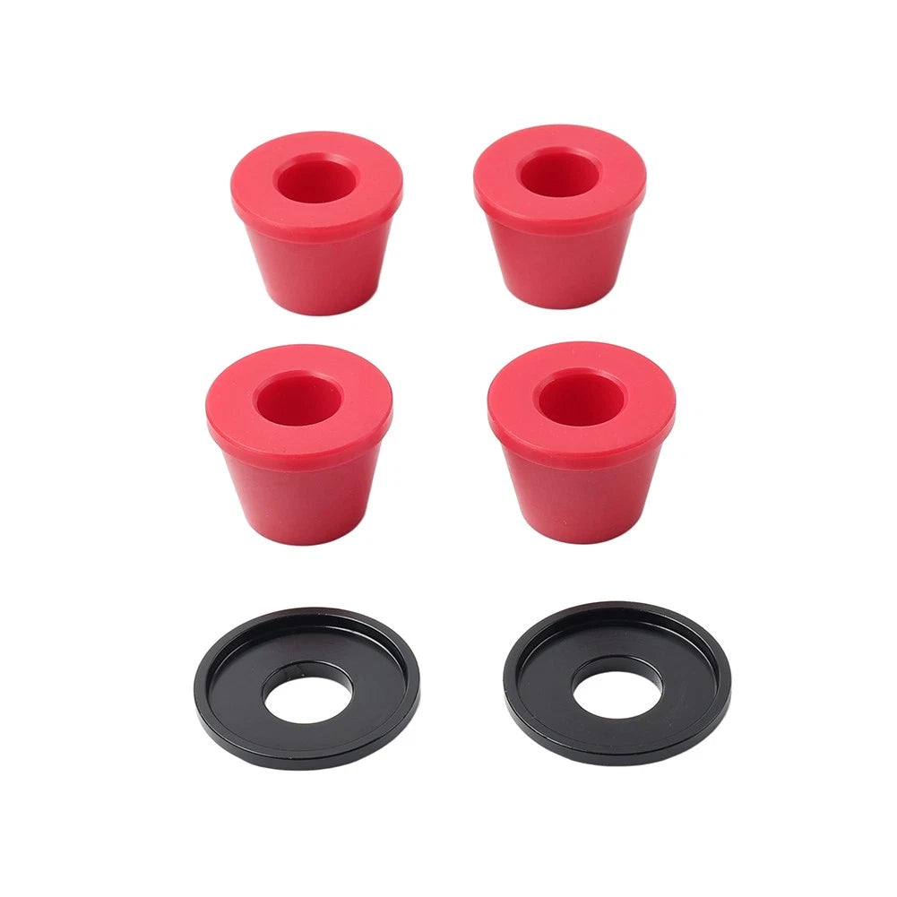 Handlebar Clamp Mount Bushings For CRF YZF RMZ KLX KX Dirt Pit Red+Black