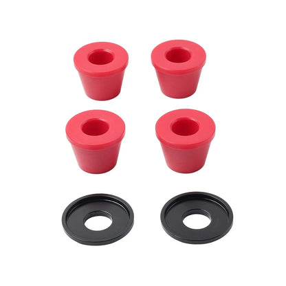 Handlebar Clamp Mount Bushings For CRF YZF RMZ KLX KX Dirt Pit Red+Black