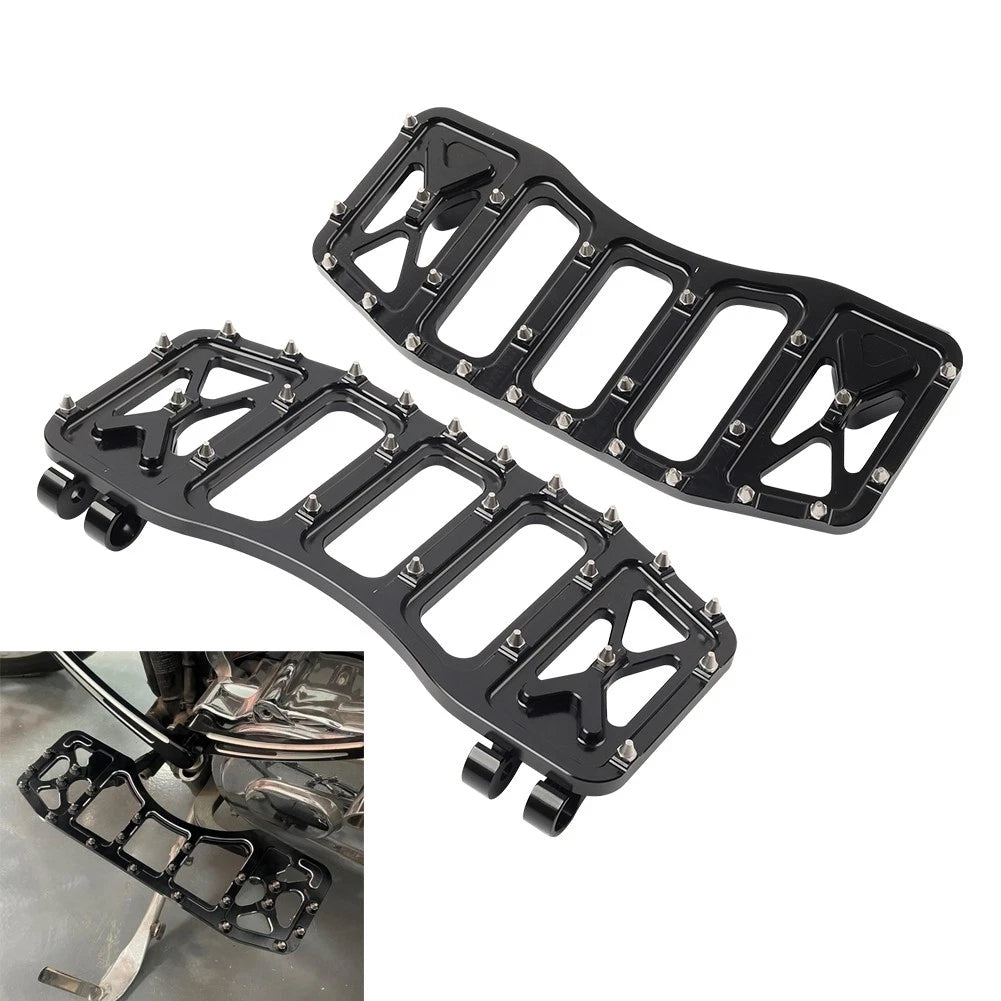 2pcs Front Foot Pedal For Harley Touring 86+ Softail FL 86-17 Dyna FLD 2012-16