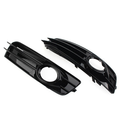 2x Front Bumper Fog Light Grille Cover For Audi A3 8P 2009-2012 Black USA