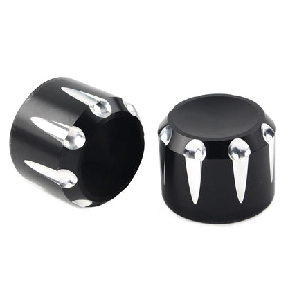CNC Front Axle Nut Cover Cap Black For Harley Touring Road King Electra Glide US
