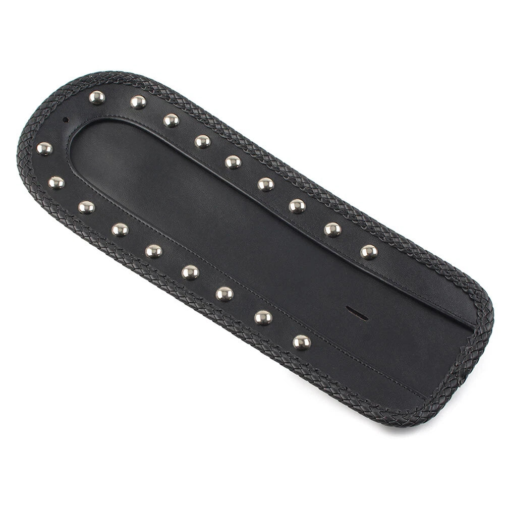 Studded Leather Rear Fender Bib Solo Seat For Harley Sportster XLH 1200 1100 883