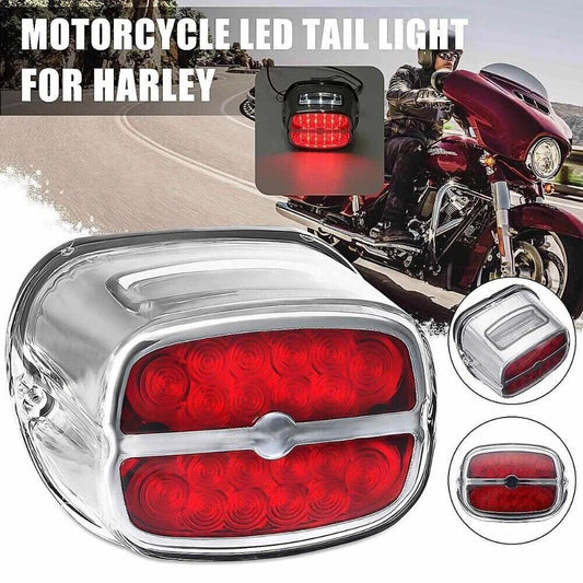 Chrome LED Tail Light Indicator Brake For Harley Touring Road King Electra Glide