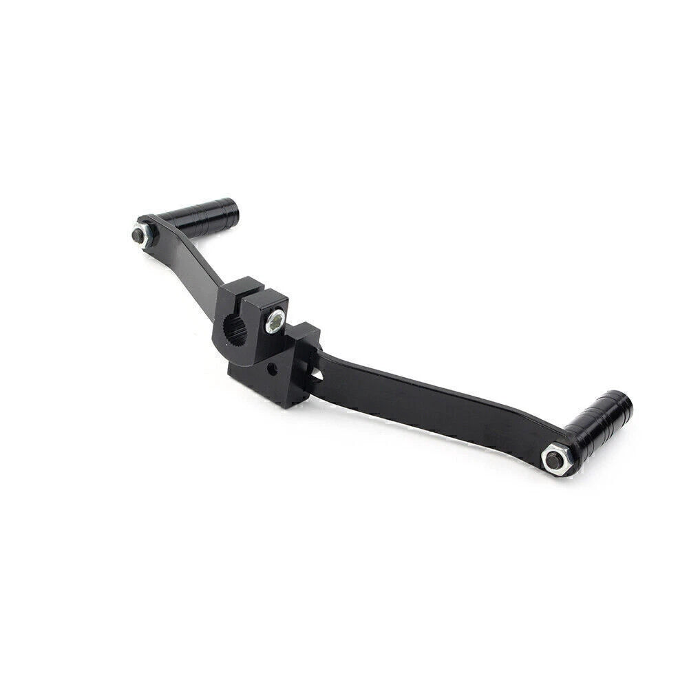 Dual Way Gear Shift Lever Footrest Pedal Shifter 21cm Black Universal Motorcycle
