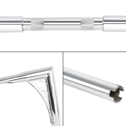15" Rise 1.25" Ape Hanger Handlebar For Harley Electra Glide FLHT 1982-13 Chrome