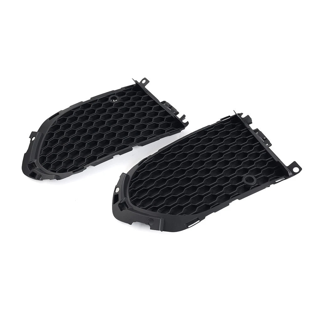 Closed Mesh Front Bumper Fog Light Lamp Grill With PDC For Jaguar F-Pace 2016-20