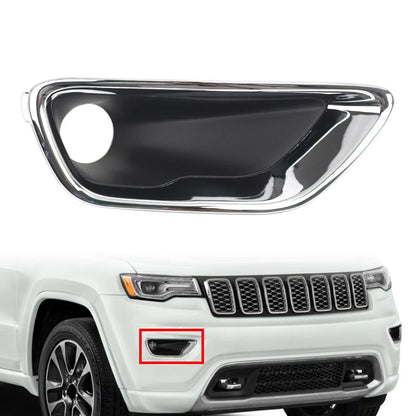 Fog Light Lamp Cover Bezel Chrome Trim For Jeep Grand Cherokee 2017-2021 Right