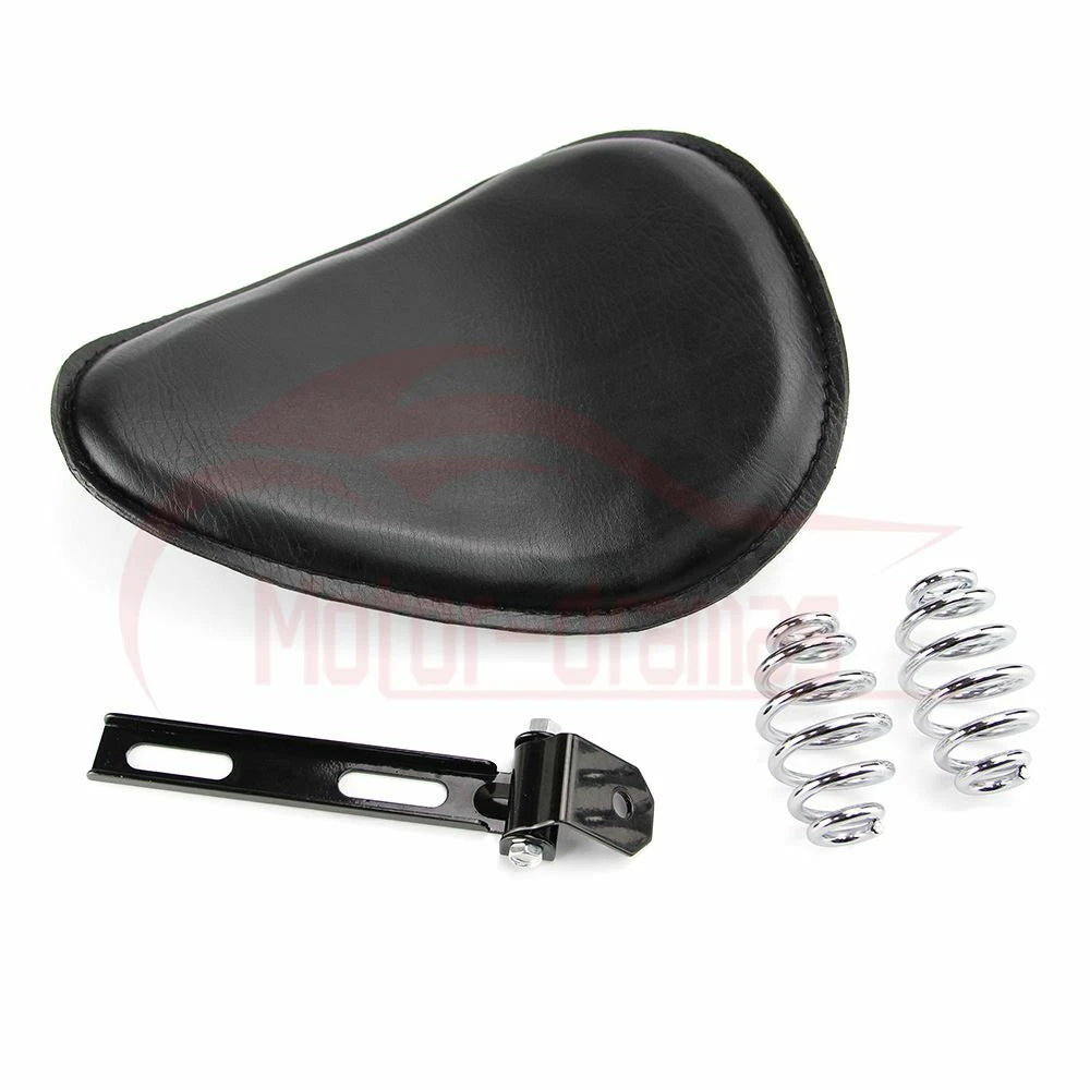 Black Motorcycle Solo Seat Springs For Harley Yamaha Honda Suzuki Bobber Chopper