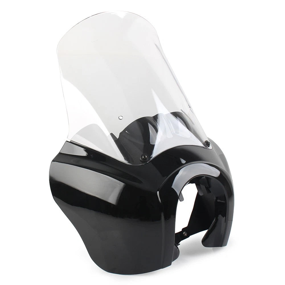 Headlight Fairing Cover W/ 15'' Clear Windshield For Harley Dyna FXDXT T-Sport
