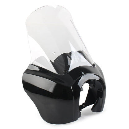 Headlight Fairing Cover W/ 15'' Clear Windshield For Harley Dyna FXDXT T-Sport