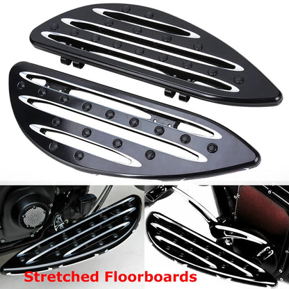 Driver Passenger Floorboards Foot Pegs Floor Boards Fit For Harley Electra Glide