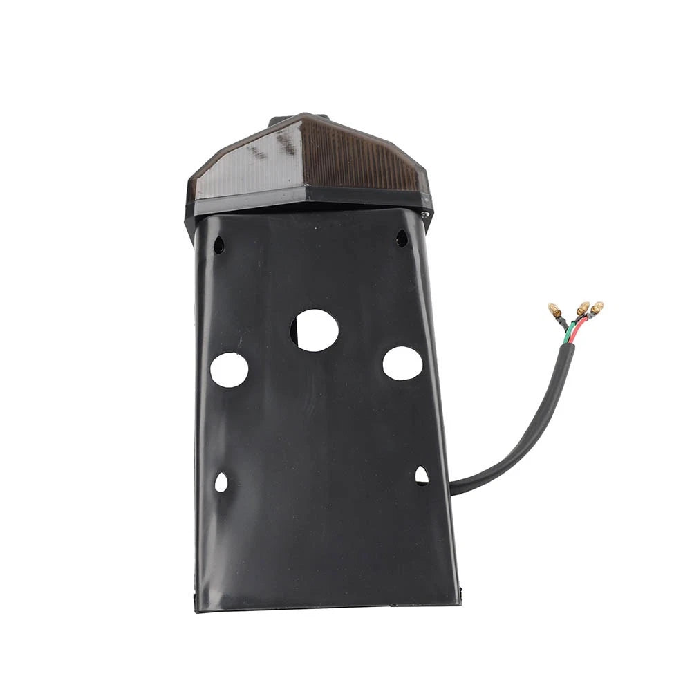 Motorcycle Rear Mudguard Brake Tail Light License Plate Lamp For Dirt Bike Smoke