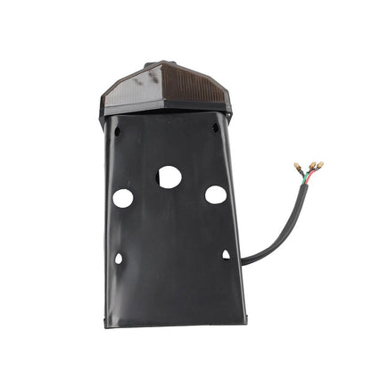 Motorcycle Rear Mudguard Brake Tail Light License Plate Lamp For Dirt Bike Smoke