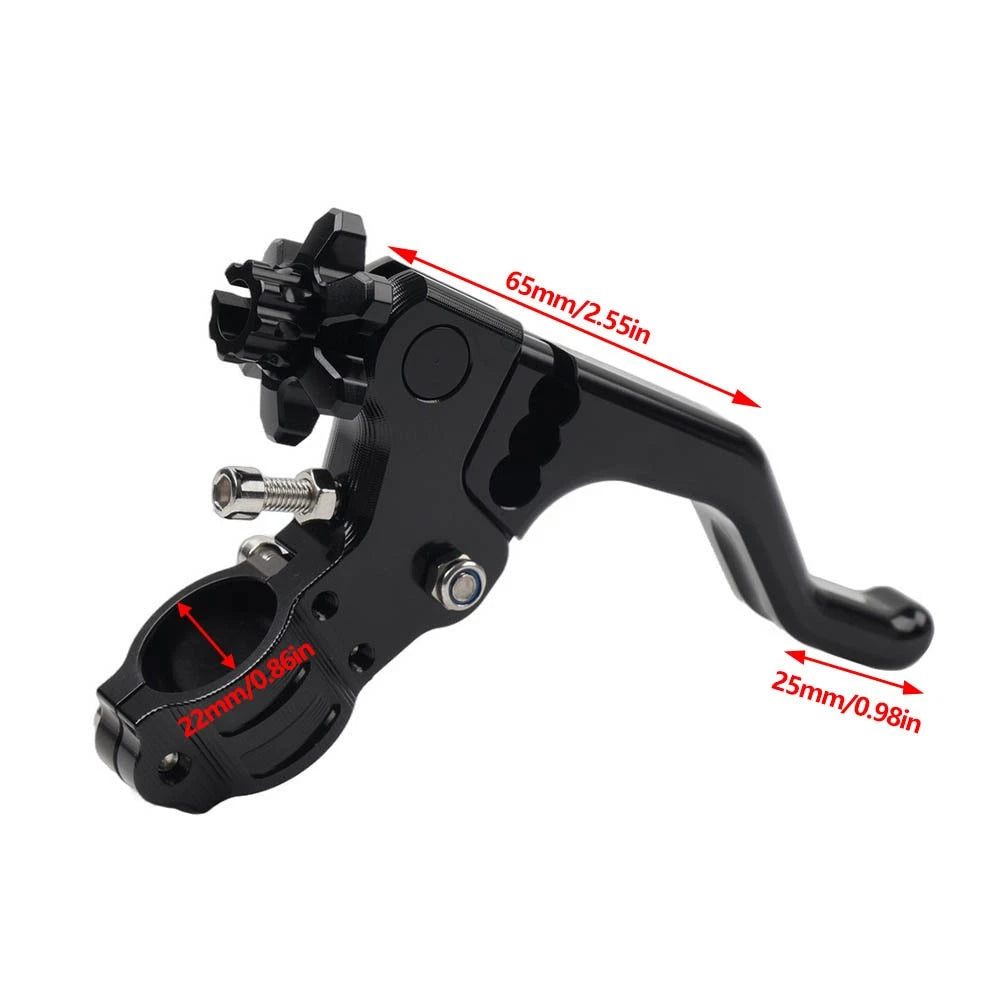Stunt Clutch Lever Performance Cable Pull 7/8 1 Finger Universal Motorcycle Red