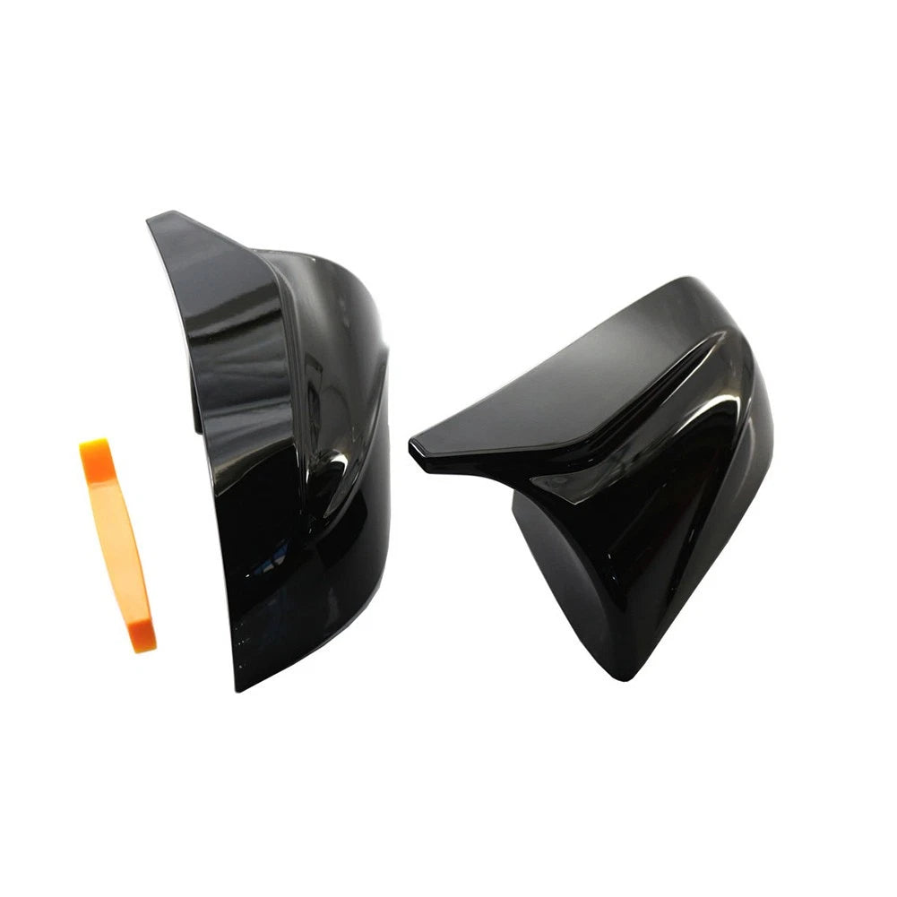 Pair ABS Plastic Rear view mirror cover trim For Tesla Model 3 2017-2020