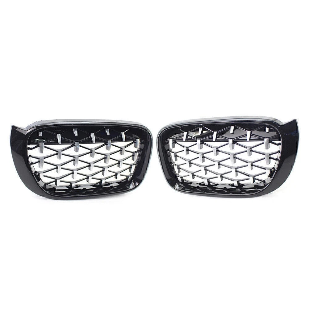 Fit BMW X3 F25 /X4 F26 2014-2017 Diamond Meteor Latest Style Front Kidney Grille