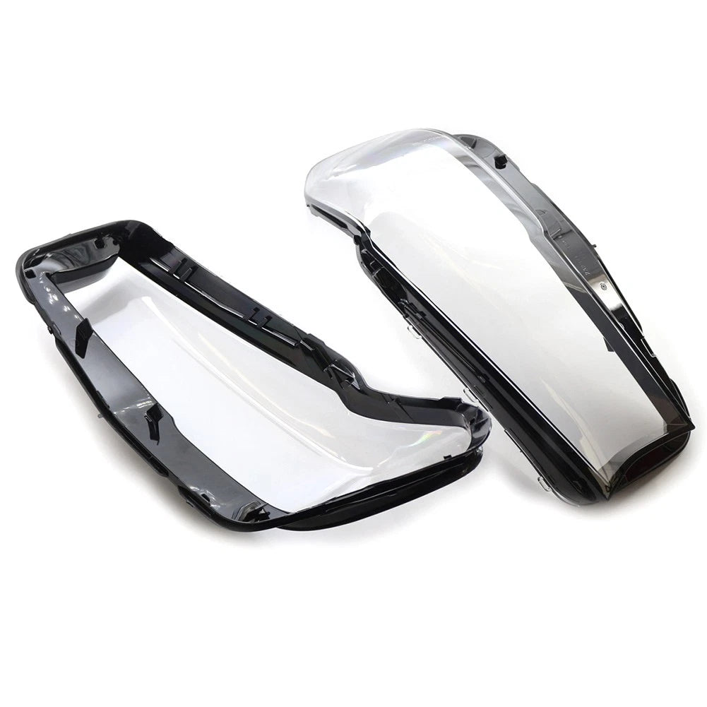 2x Headlight Headlamp Lens Cover Left & Right Kit for BMW 5 Series G30 2020-2022