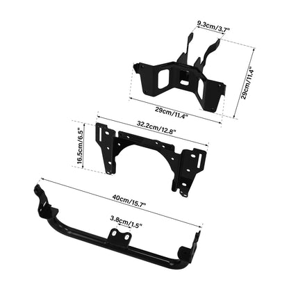 Headlight Fairings Windshield Bracket For Harley Street Bob Low Rider FXST 18-25