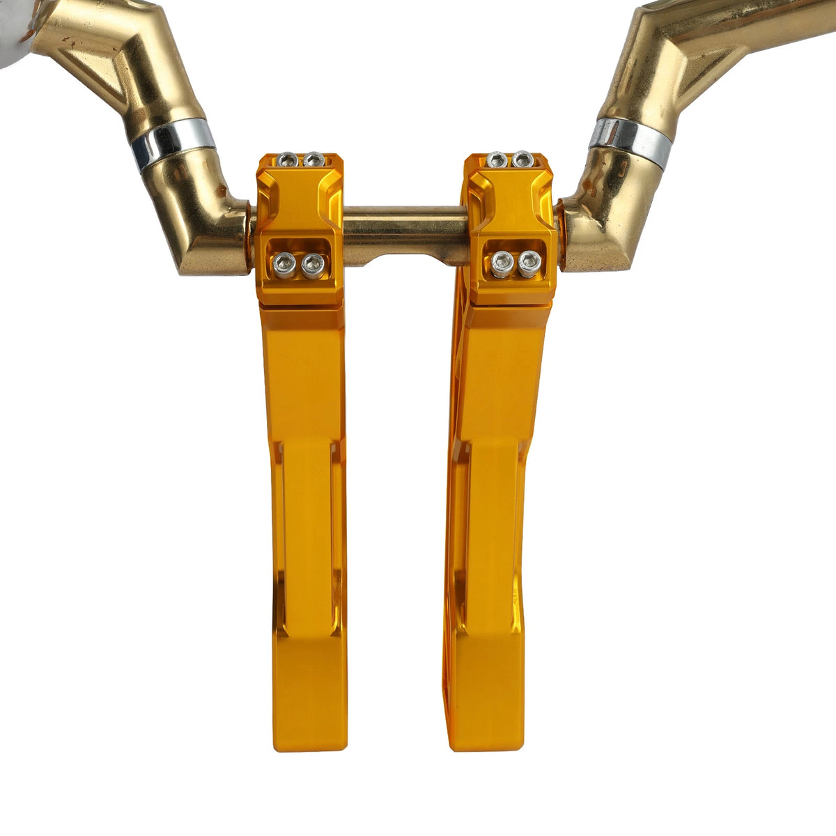 10" Handlebar Riser 1" Bar Clamp Fit For Harley Softail Dyna Super Glide 99-17